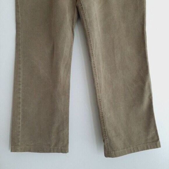 STONES \ Jeans 100% Cotton Straight Khaki Green Men's Pants Sz 34 - Picture 4 of 10